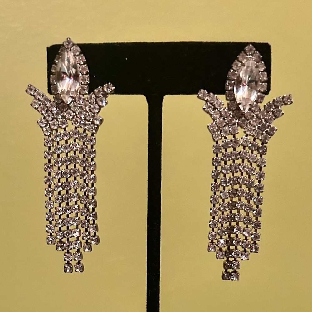 Statement Rhinestone Earrings - Picture 4 of 4